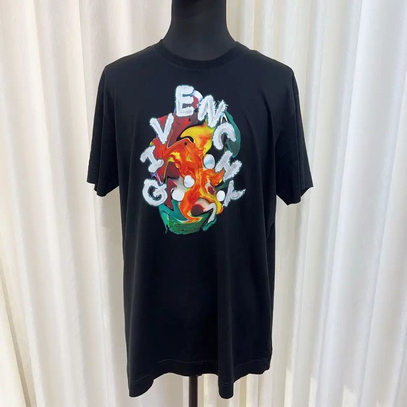 Givenchy Givenchy Black Cotton Graphic T-Shirt 0089 Size US M / EU 48-50 / 2 - 1 Thumbnail