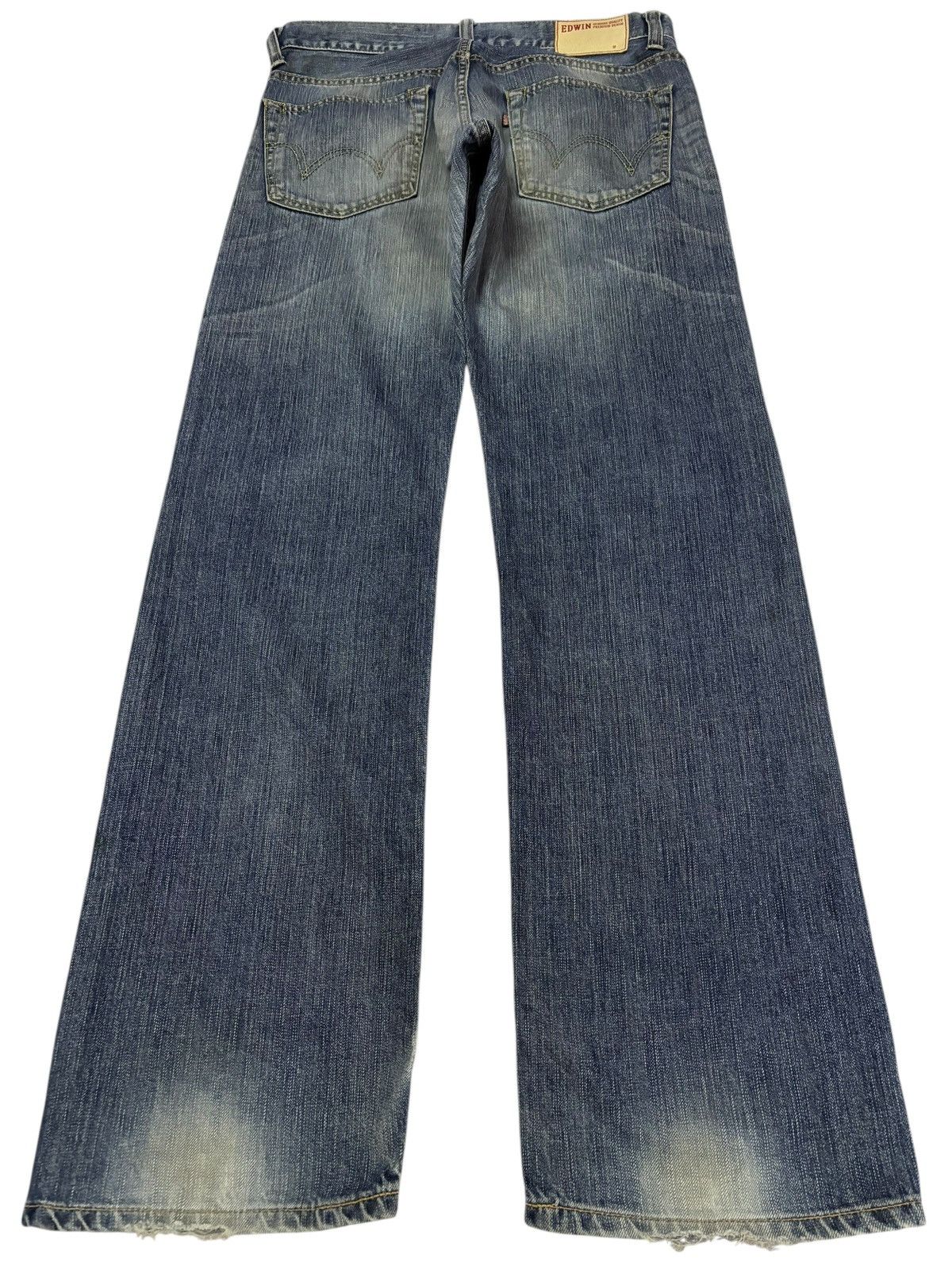 Edwin Vtg Edwin Japan 504 Distressed Jeans Size US 32 / EU 48 - 2 Thumbnail