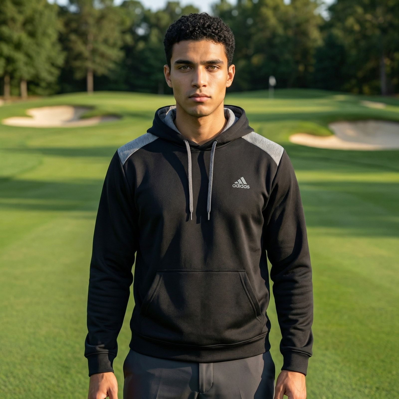 Adidas Adidas Golf Hoodie Mens L Black Pullover Lightweight Perform Size US L / EU 52-54 / 3 - 2 Thumbnail