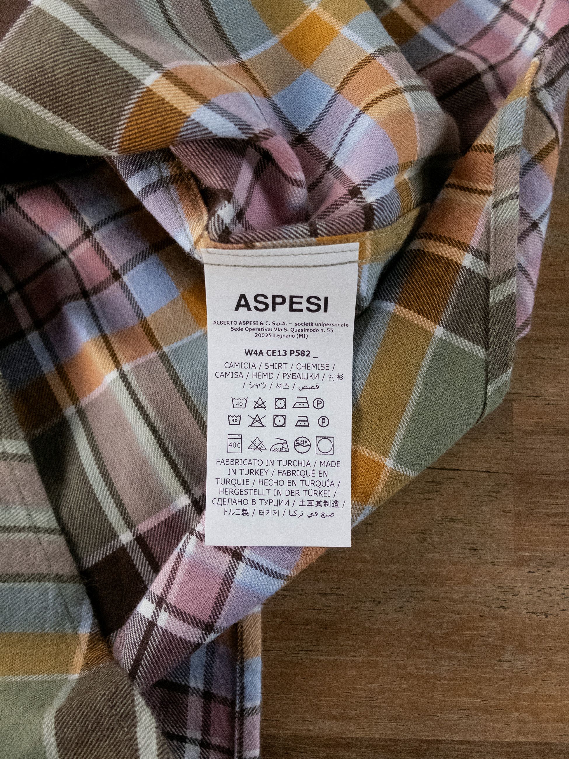 Aspesi ASPESI plaid check button down flannel shirt Size 40 / 15.75 Size US M / EU 48-50 / 2 - 4 Thumbnail