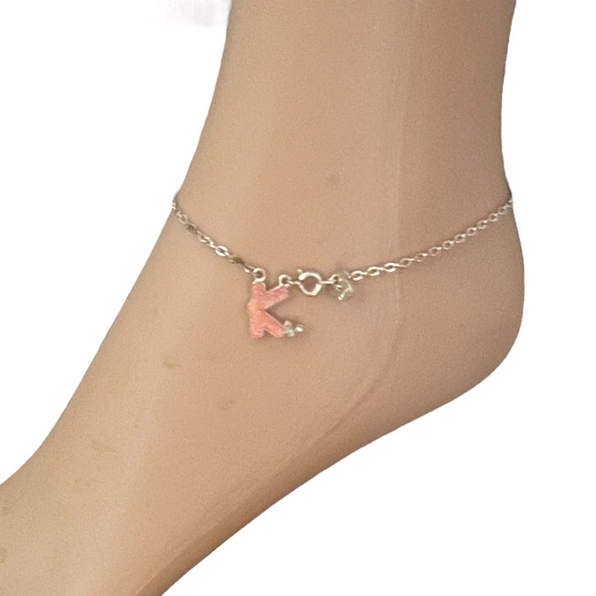 Disney Vintage Disney silver tone letter K anklet Size ONE SIZE - 3 Thumbnail