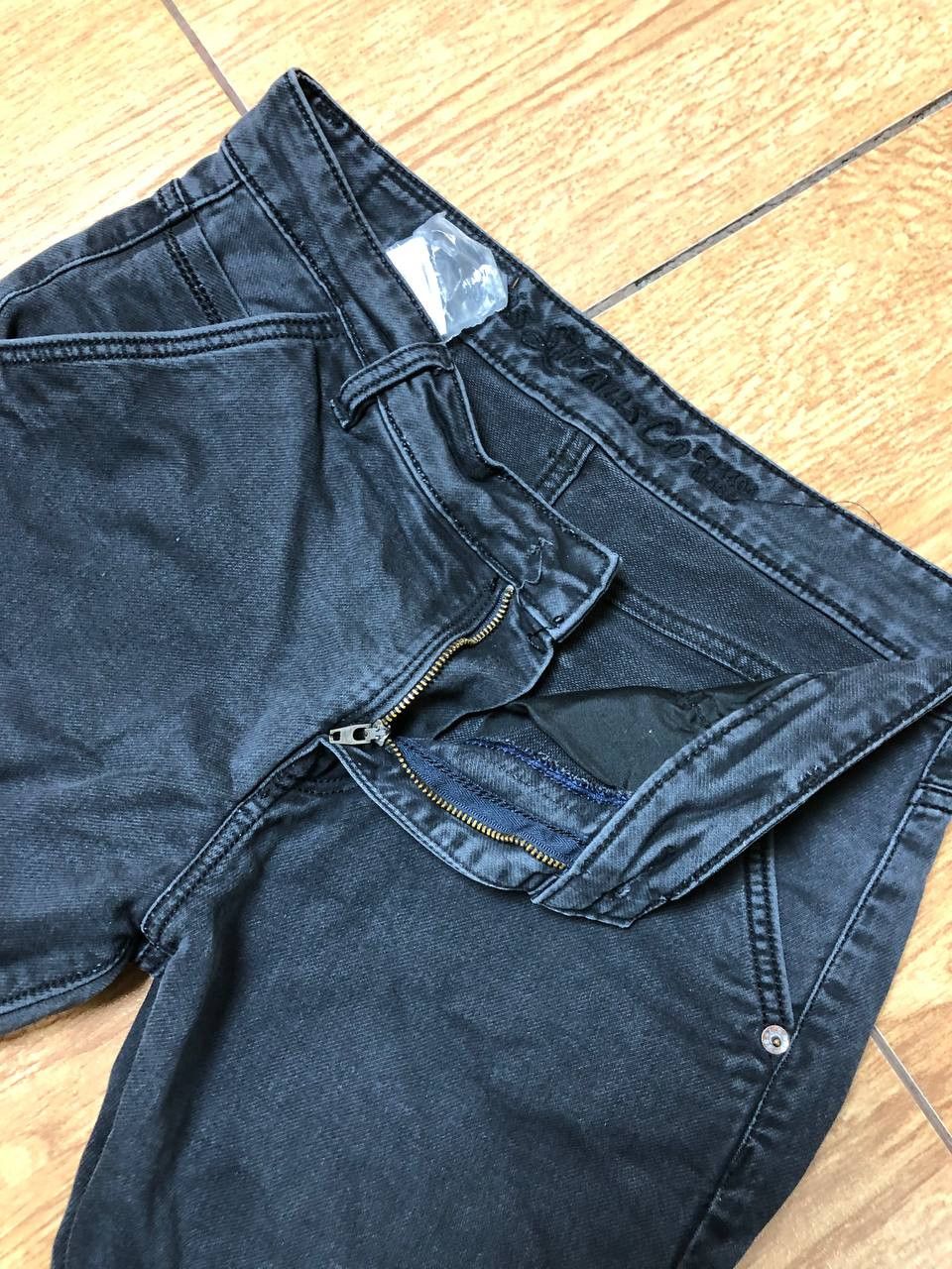 Japanese Brand Crazy Crash Dirty Faded Jean Japan Avant Garde Style Size US 32 / EU 48 - 5 Thumbnail