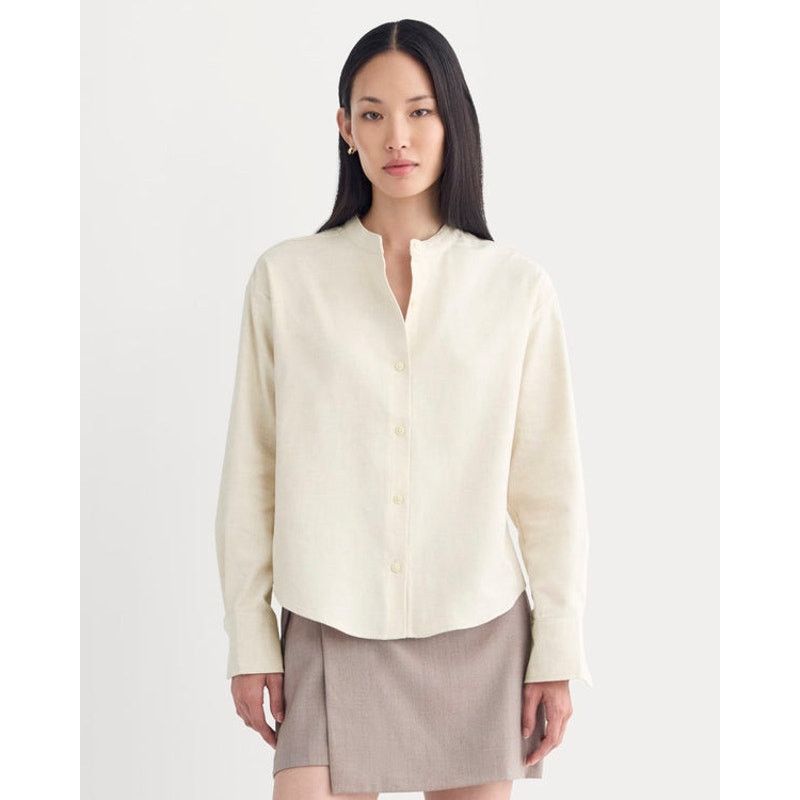 Everlane NWT Everlane Women's Flannel Shirt in Heathered Oat size Med Size S / US 4 / IT 40 - 1 Thumbnail