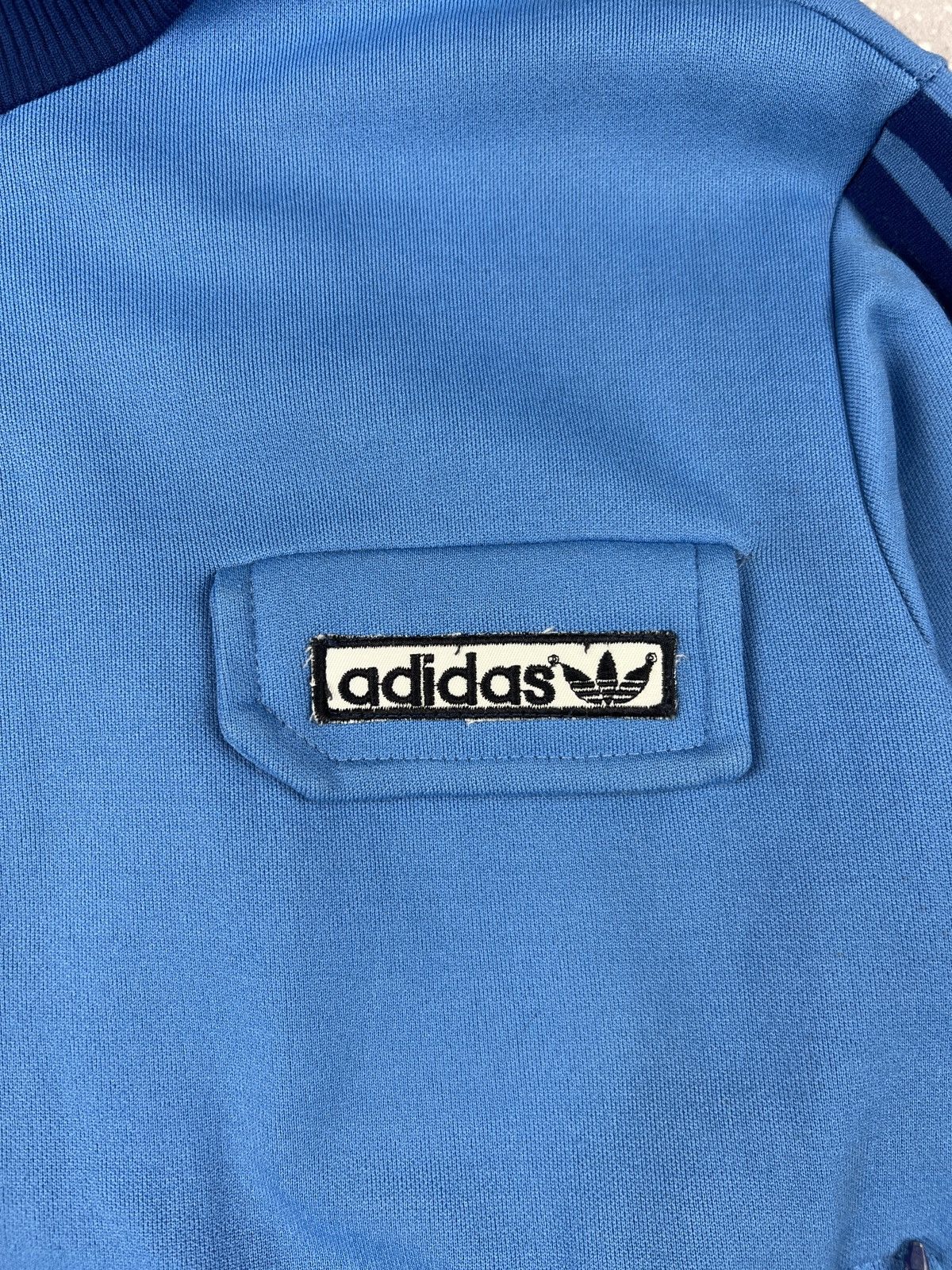 Adidas 70s 80s Vintage Adidas Hooded Track Top Made in Yugoslavia Size S / US 4 / IT 40 - 4 Thumbnail