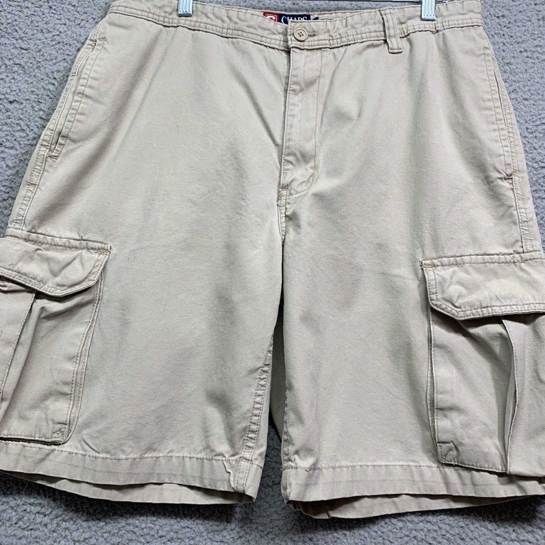 Chaps Chaps Cargo Shorts Men's 36W Khaki Baggy Straight Outdoors Canvas 6 Pockets Logo Size US 36 / EU 52 - 3 Thumbnail