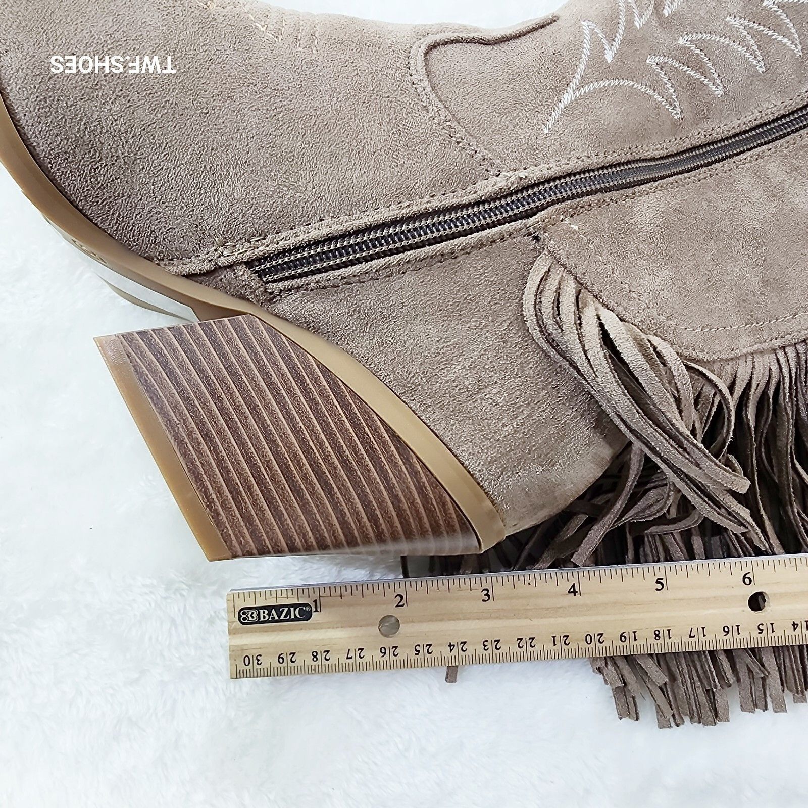 Other Dusty Roads Coco Taupe Back Fringe Cowboy Western Cowgirl Bo Size US 8 / IT 38 - 5 Thumbnail