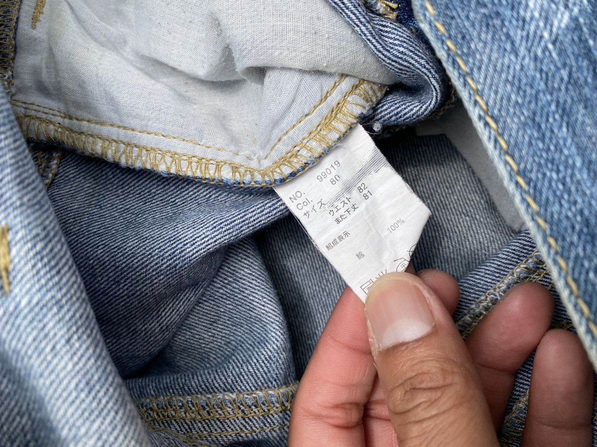 Japanese Brand Vtg Denim Double Waist Blue Flared Size US 35 - 12 Thumbnail
