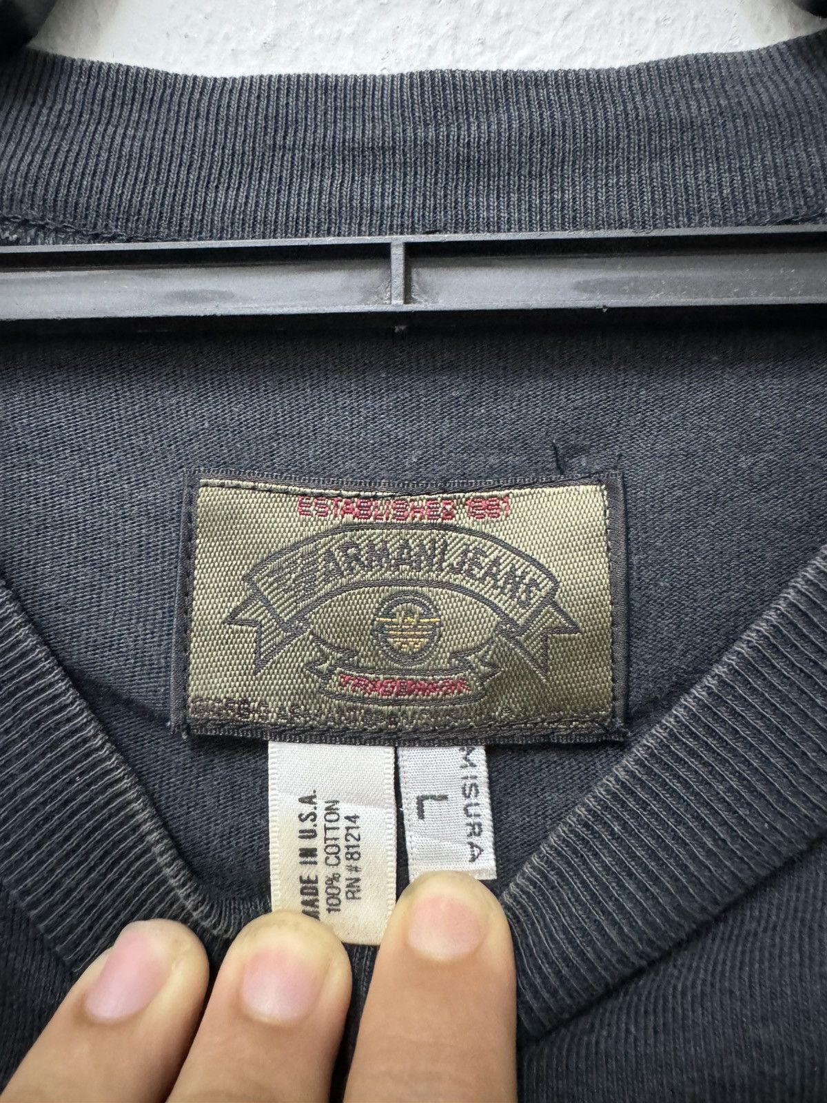 Armani Exchange × Vintage Vintage 90’s Armani Exchange Tee Size US L / EU 52-54 / 3 - 3 Thumbnail