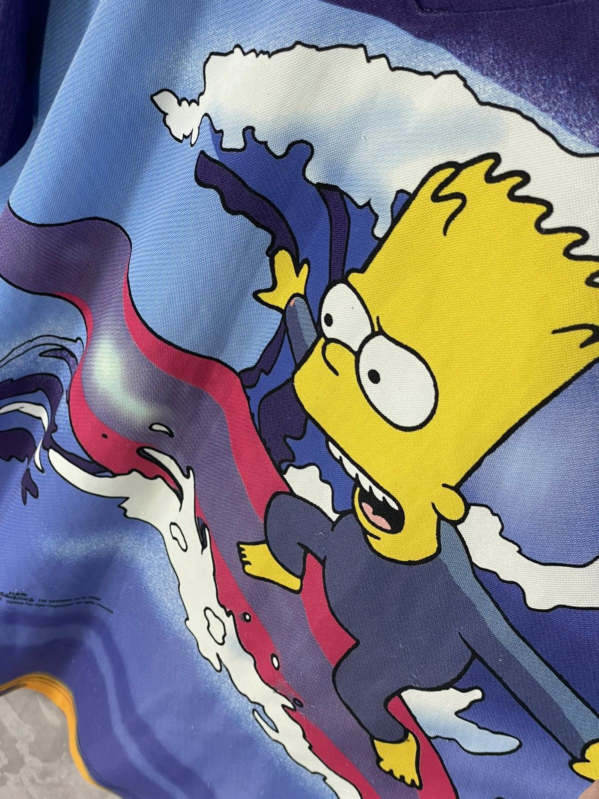 The Simpsons × Vintage Vintage 90s The Simpsons Surf Y2K Overprint Art t-shirt Size US L / EU 52-54 / 3 - 11 Thumbnail