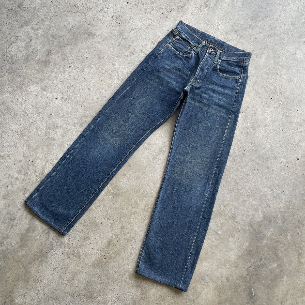Japanese Brand × Jean Vintage Japan Gl Heart Fly Button Jeans Denim Pants W27 Size US 27 - 2 Thumbnail
