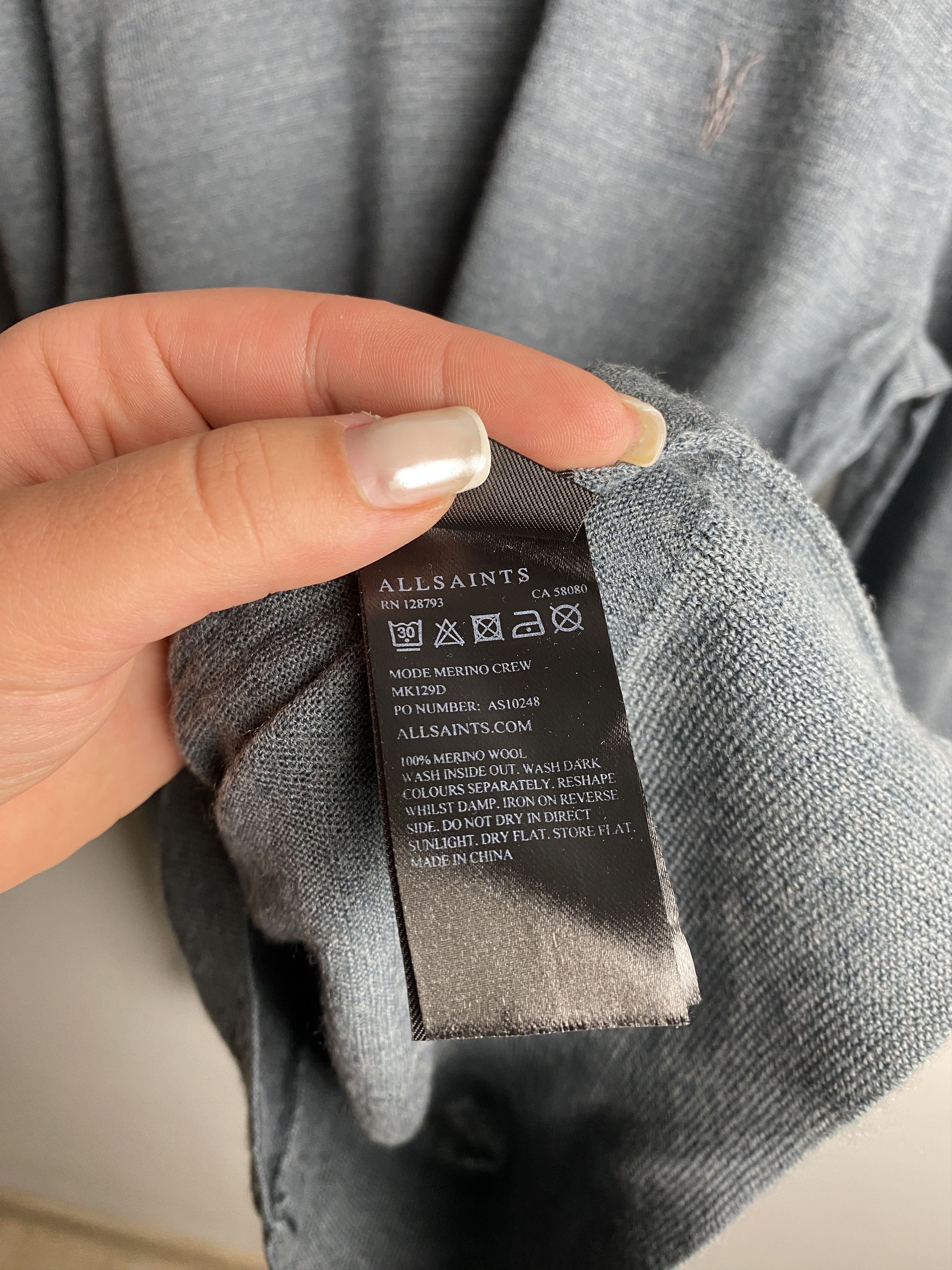 Allsaints Allsaints Mode Merino Crew merino wool sweater Size US S / EU 44-46 / 1 - 5 Thumbnail