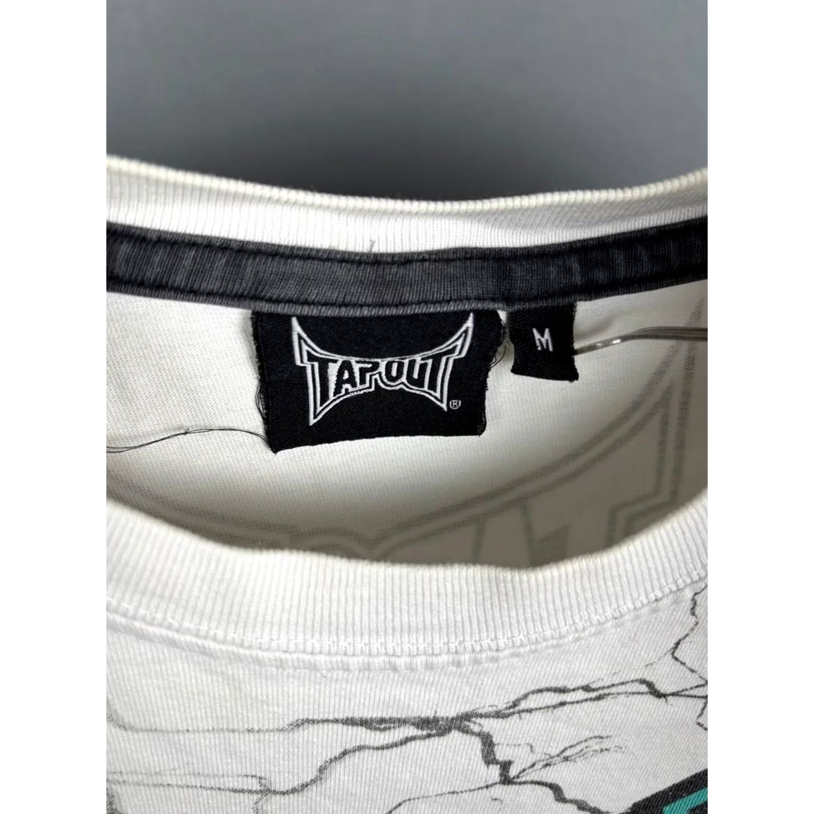 Tapout Tapout Mens Graphic T-Shirt M White Cotton Crew Neck Short Sleeve Shirt Mens Tapout Shirt White Graphic Print All Seasons Modern Classic Size US M / EU 48-50 / 2 - 3 Thumbnail