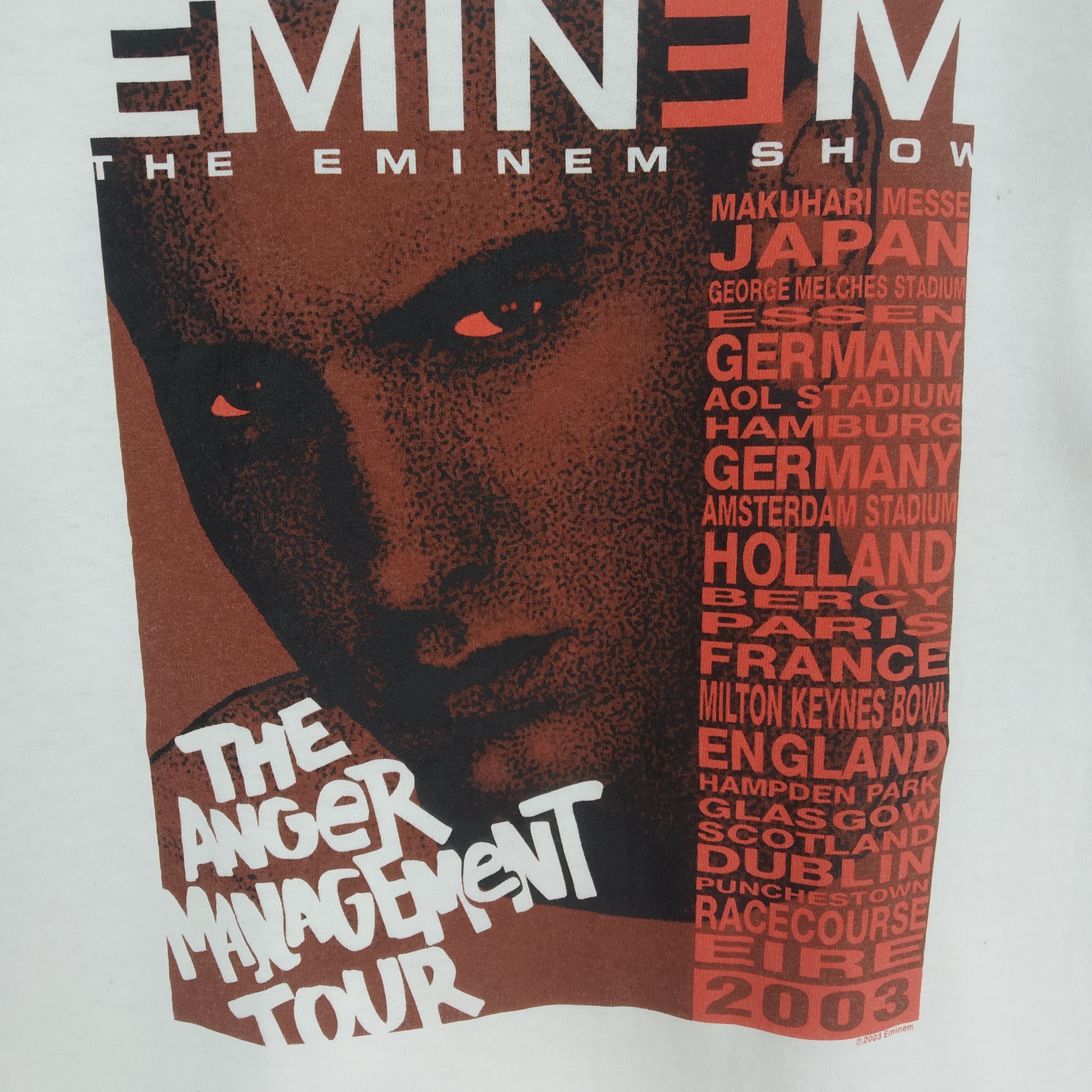 Eminem Vintage Y2K Eminem Rap Tees Band With Signature Music Tshirt Size US S / EU 44-46 / 1 - 4 Thumbnail