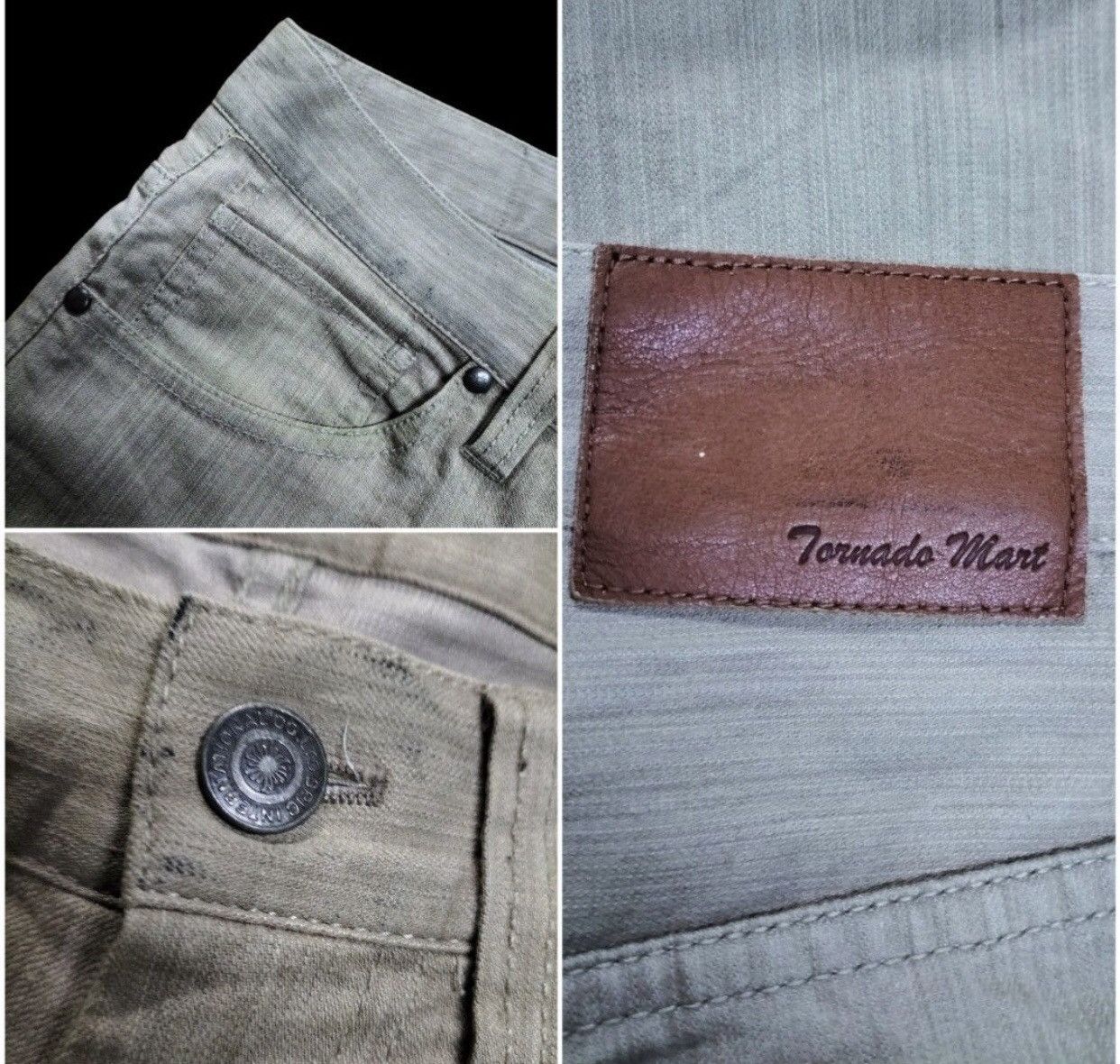 Japanese Brand 💥FLARE💥Tornado Mart Japan LowRise Vertical Flare Pant F240 Size US 29 - 19 Thumbnail