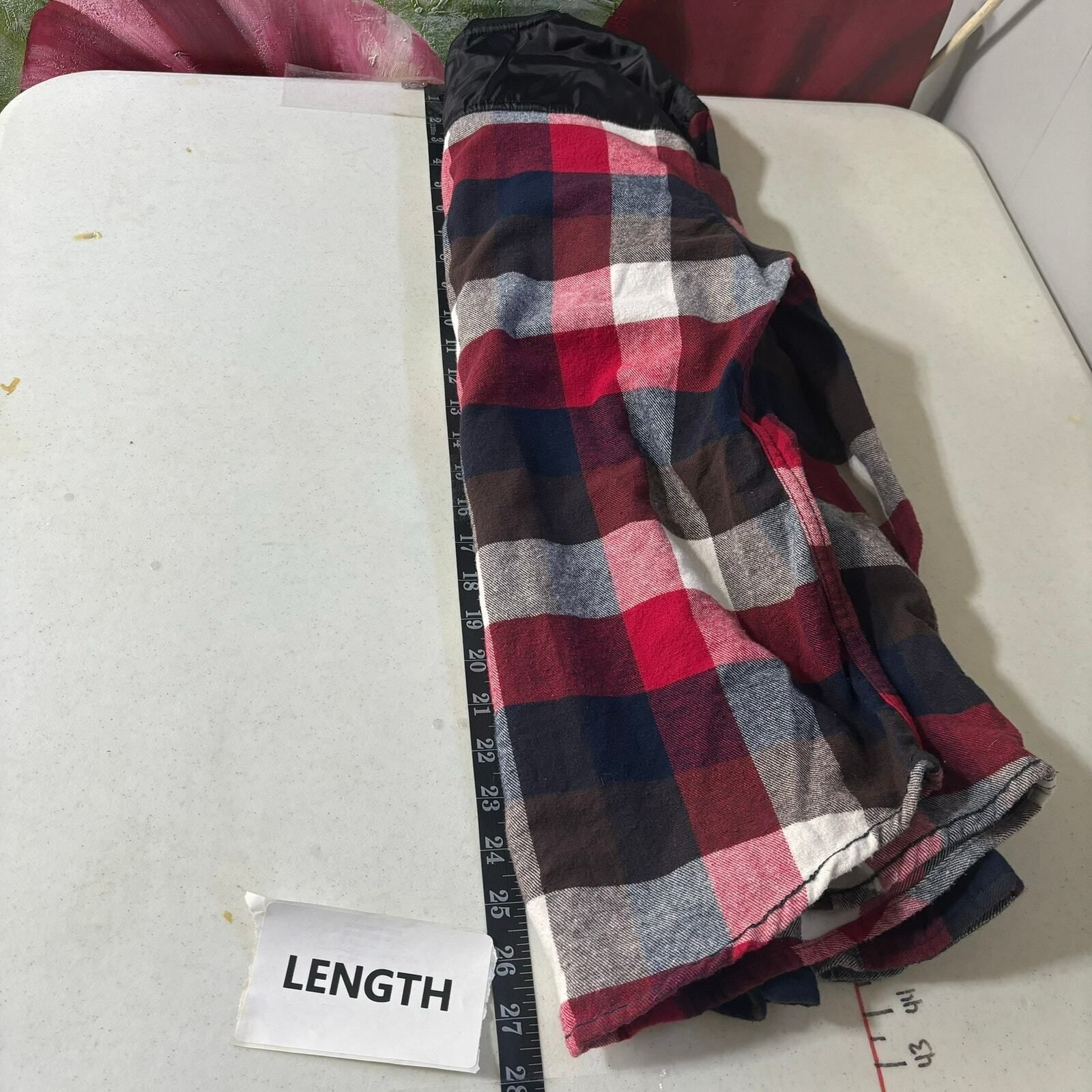 Other Buffalo Plaid Mens Flannel Hoodie Jacket Red Black Size Medi Size US M / EU 48-50 / 2 - 10 Thumbnail