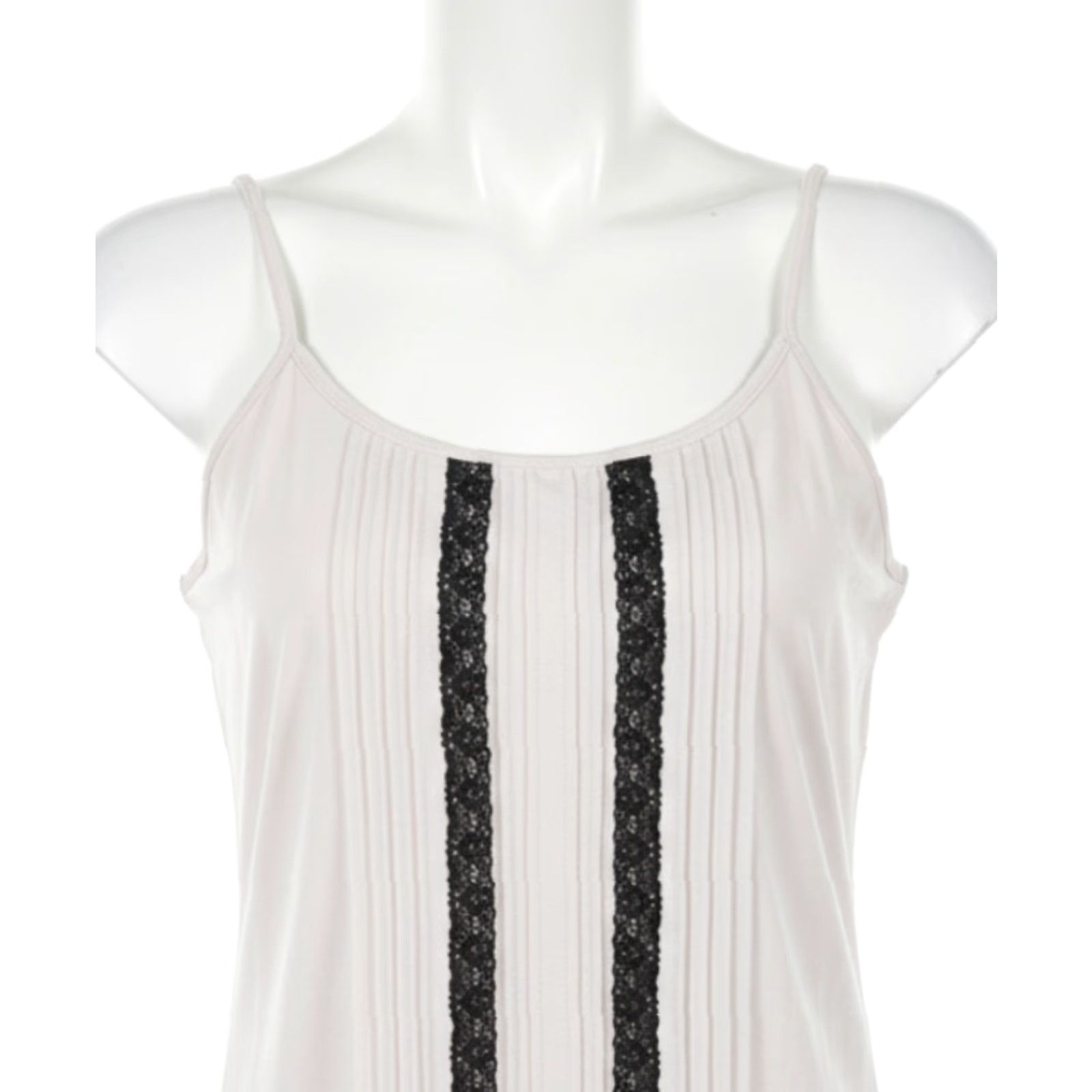 Vintage The Limited Tank Beige Lace Spaghetti Strap Tank Top M Women Sleeveless Cami Y2K Coquette" Size M / US 6-8 / IT 42-44 - 2 Thumbnail