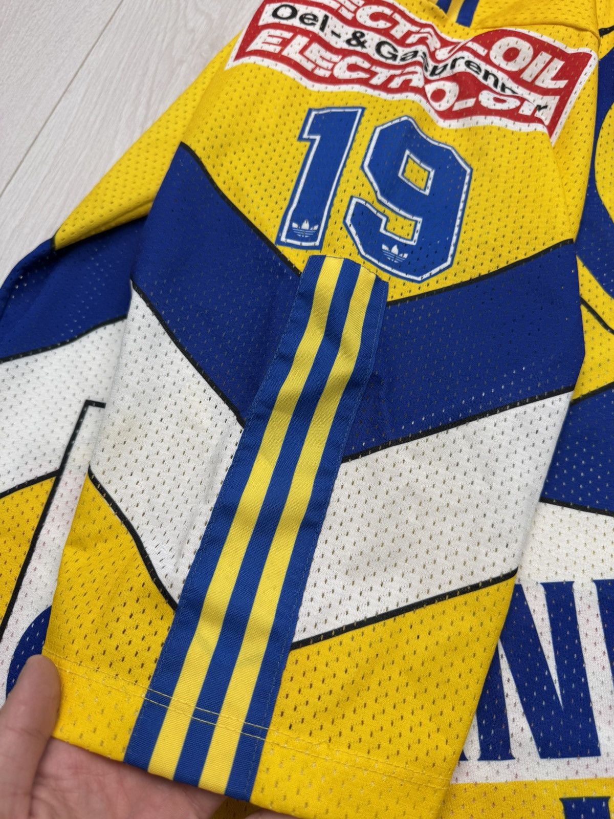 Adidas Vintage Rare Adidas HC DAVOS #19 SIGG 90s Hockey Jersey Size US XL / EU 56 / 4 - 8 Thumbnail