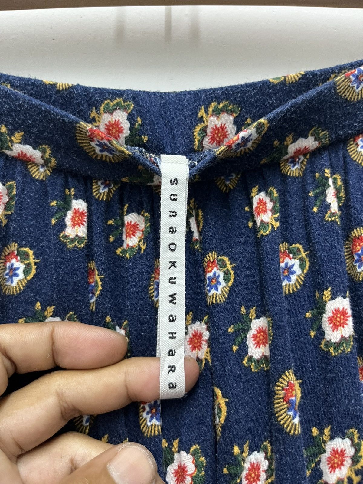 Sunao Kuwahara Vintage SunaoKuwahara Floral Cotton Skirt Women Size M Size 30" / US 8 / IT 44 - 7 Thumbnail