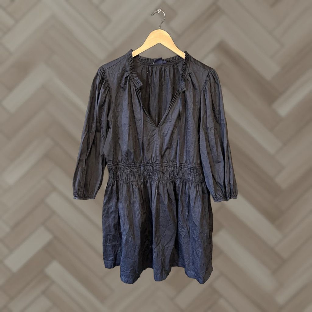 Gap Gap Shirt Dress Womens Black 3/4 Sleeve XL Summer Knee Length Size XL / US 12-14 / IT 48-50 - 1 Thumbnail