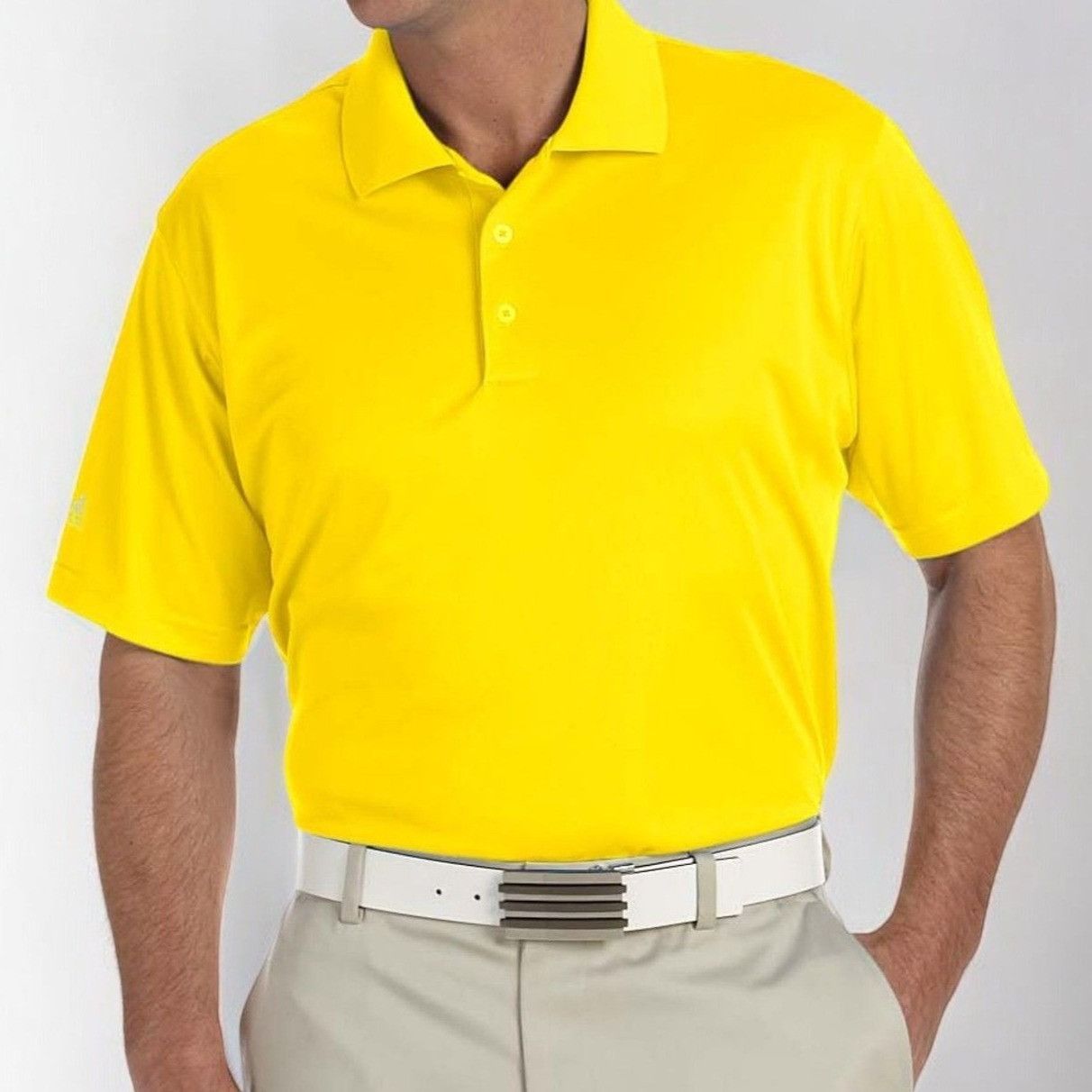 Adidas Adidas Golf Climalite Yellow Short Sleeve Polo New Medium Size US M / EU 48-50 / 2 - 8 Thumbnail