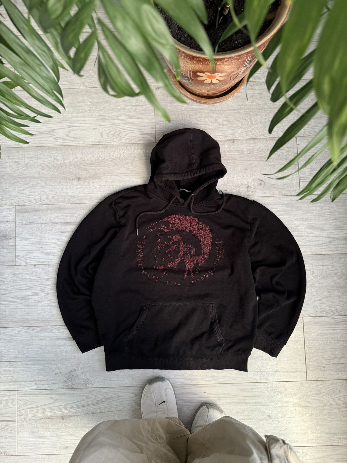 Diesel × Vintage Vintage diesel logo women’s hoodie Size L / US 10 / IT 46 - 1 Thumbnail