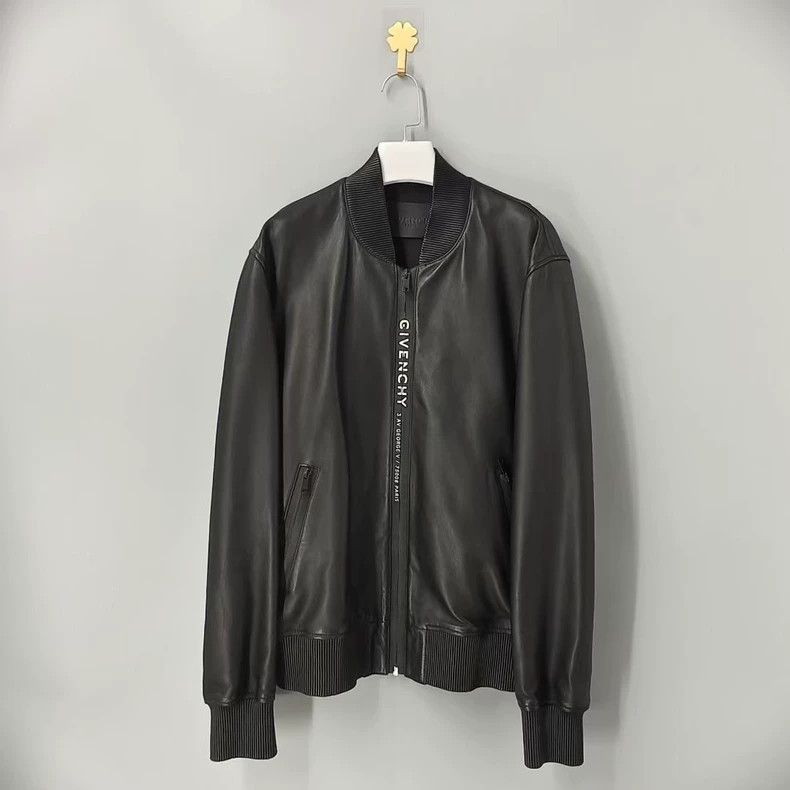 Givenchy Givenchy Letter logo lamb leather baseball jacket, retail Size US M / EU 48-50 / 2 - 1 Thumbnail