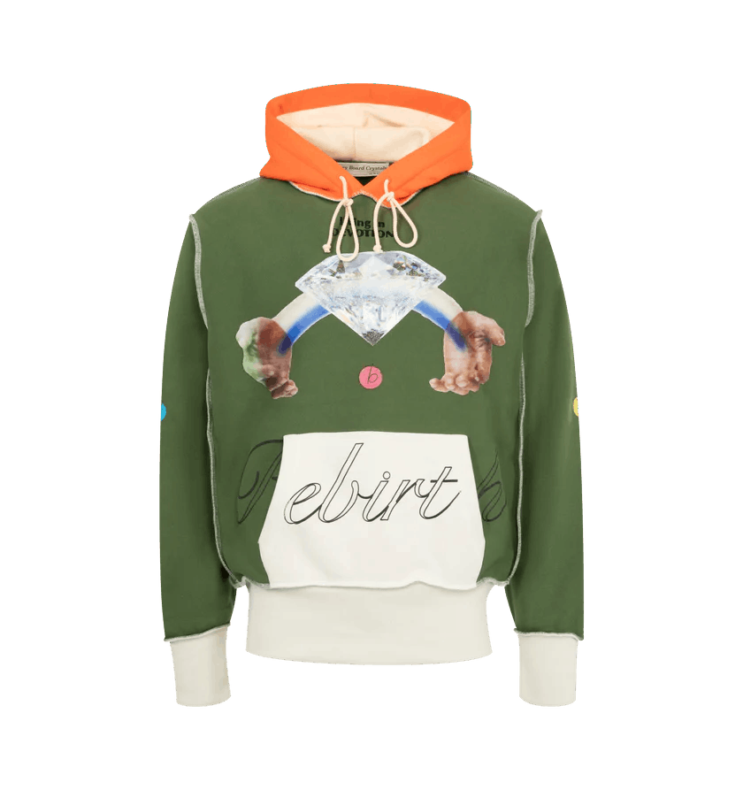 o1h1sh10525 Birthstone Hoodie in Green