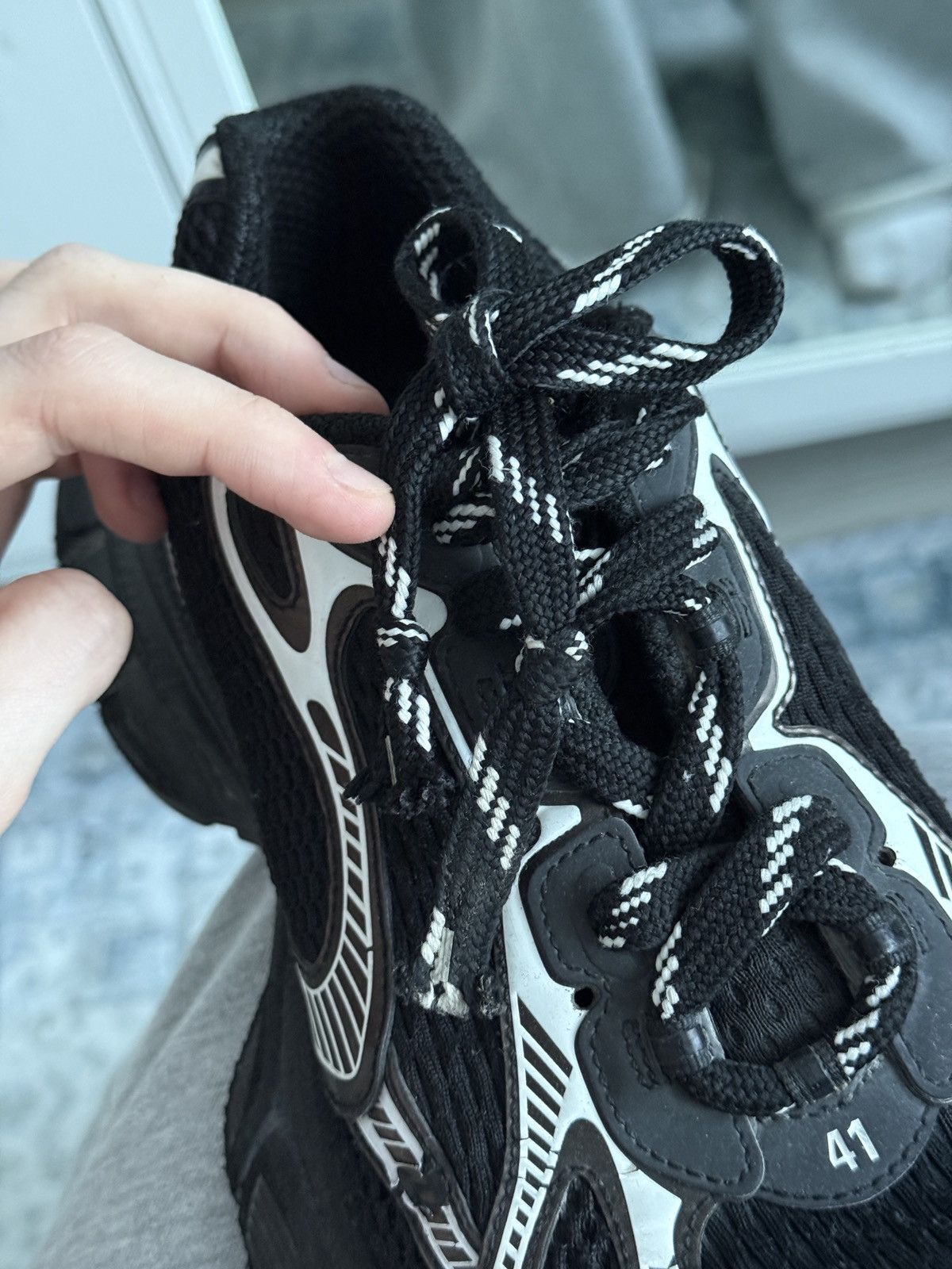 Balenciaga Balenciaga 3XL black/white Size US 8.5 / EU 41-42 - 16 Thumbnail