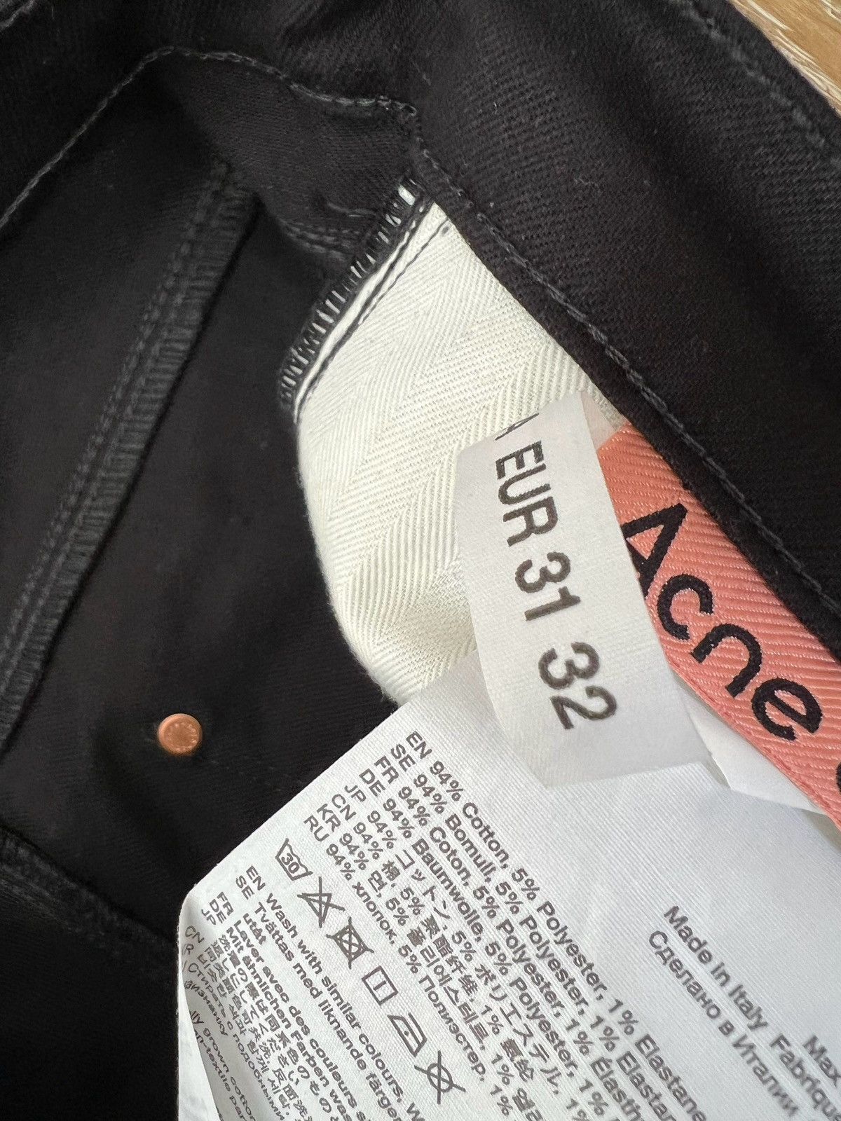 Acne Studios Acne studios max stay black jeans Size US 31 - 3 Thumbnail
