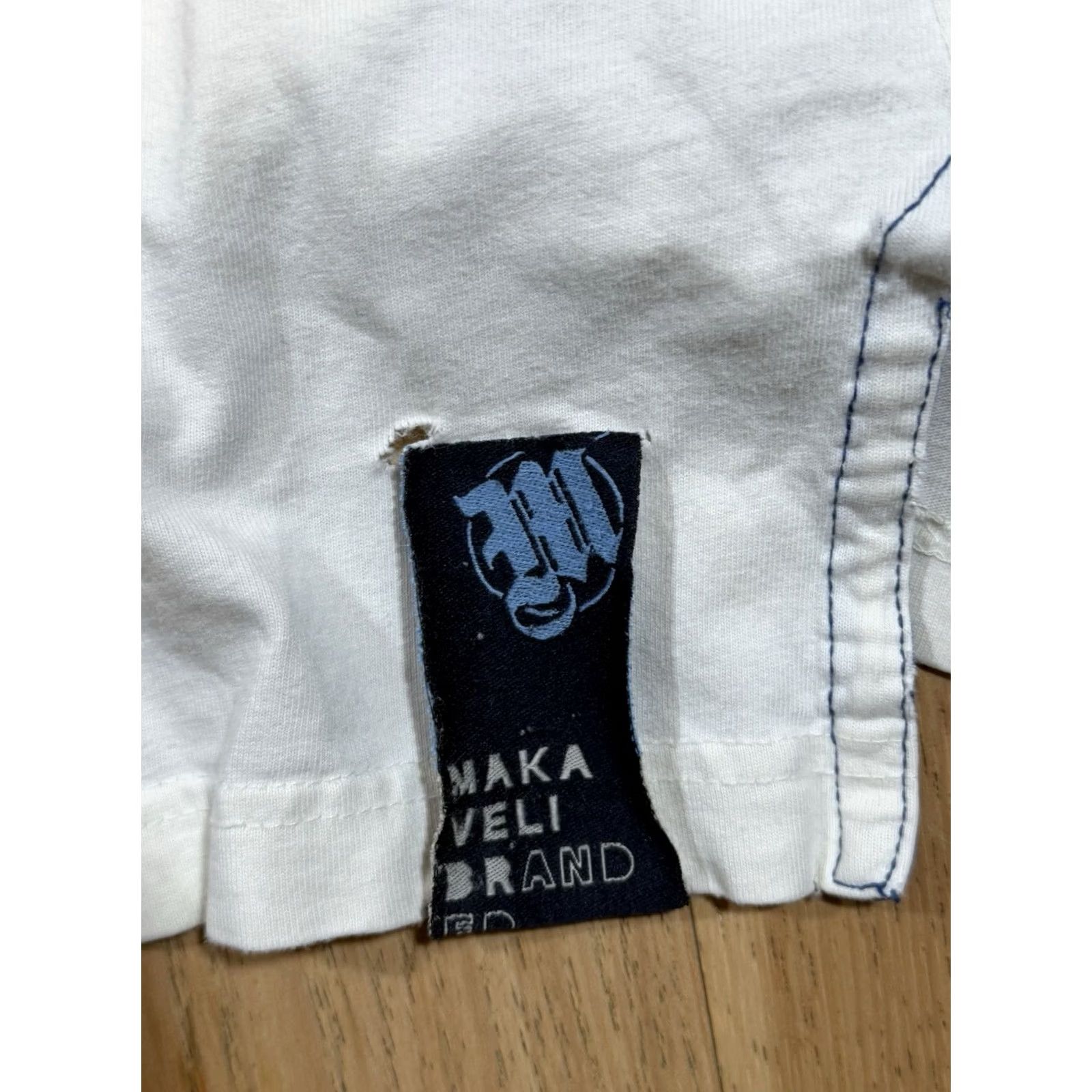 Vintage VINTAGE Makaveli Branded Shirt Mens 5XL Blue Embroidered Hip Hop 90s Tupac Shirt Size US XXL / EU 58 / 5 - 3 Thumbnail