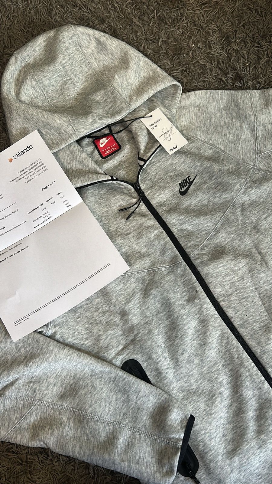 Nike Veste/Vest Nike Tech Windrunner - Color: Grey - Size S/M Size US M / EU 48-50 / 2 - 3 Thumbnail