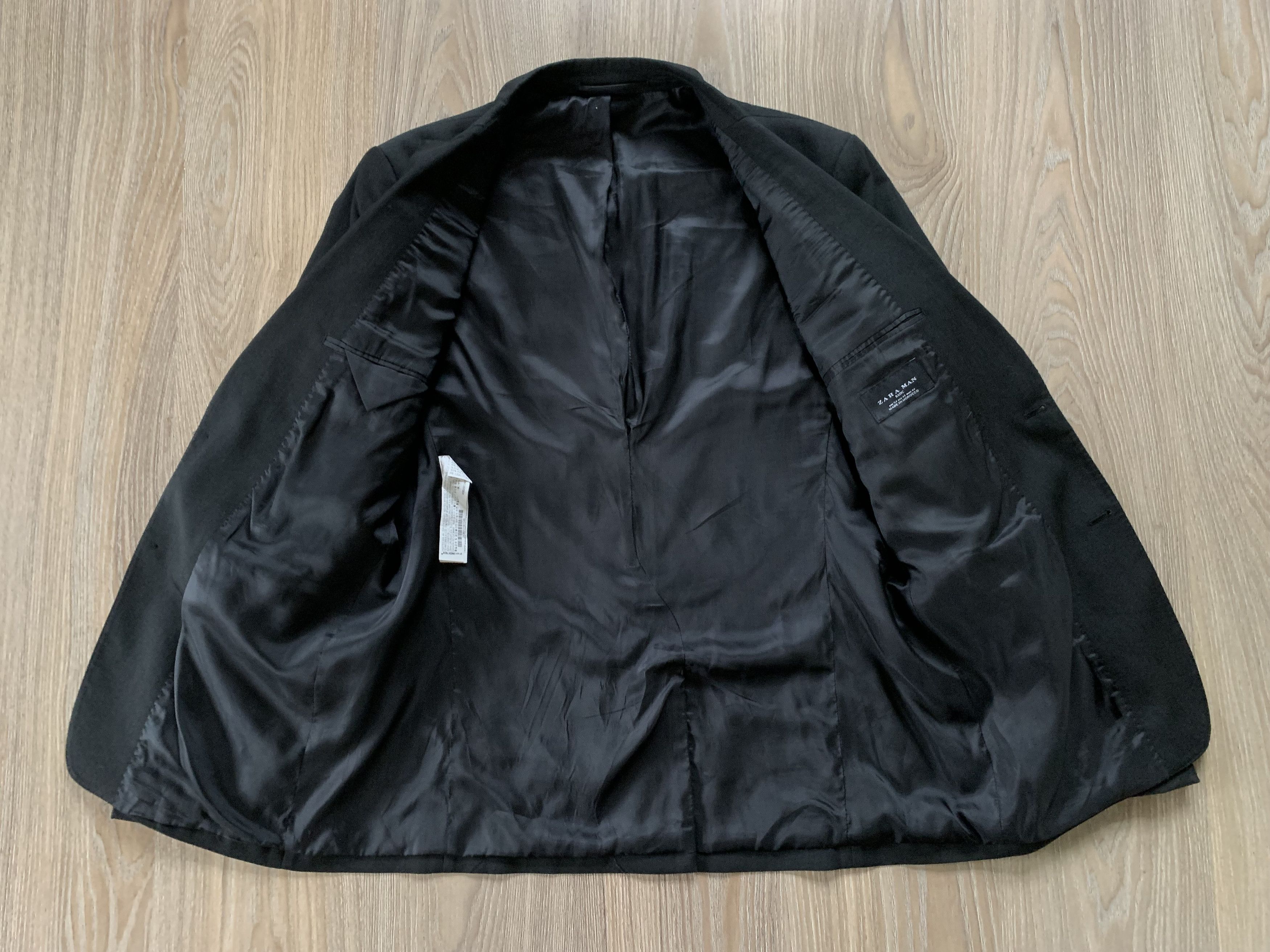 Zara Zara Man Basic Black Blazer Jacket Size 44R - 4 Thumbnail