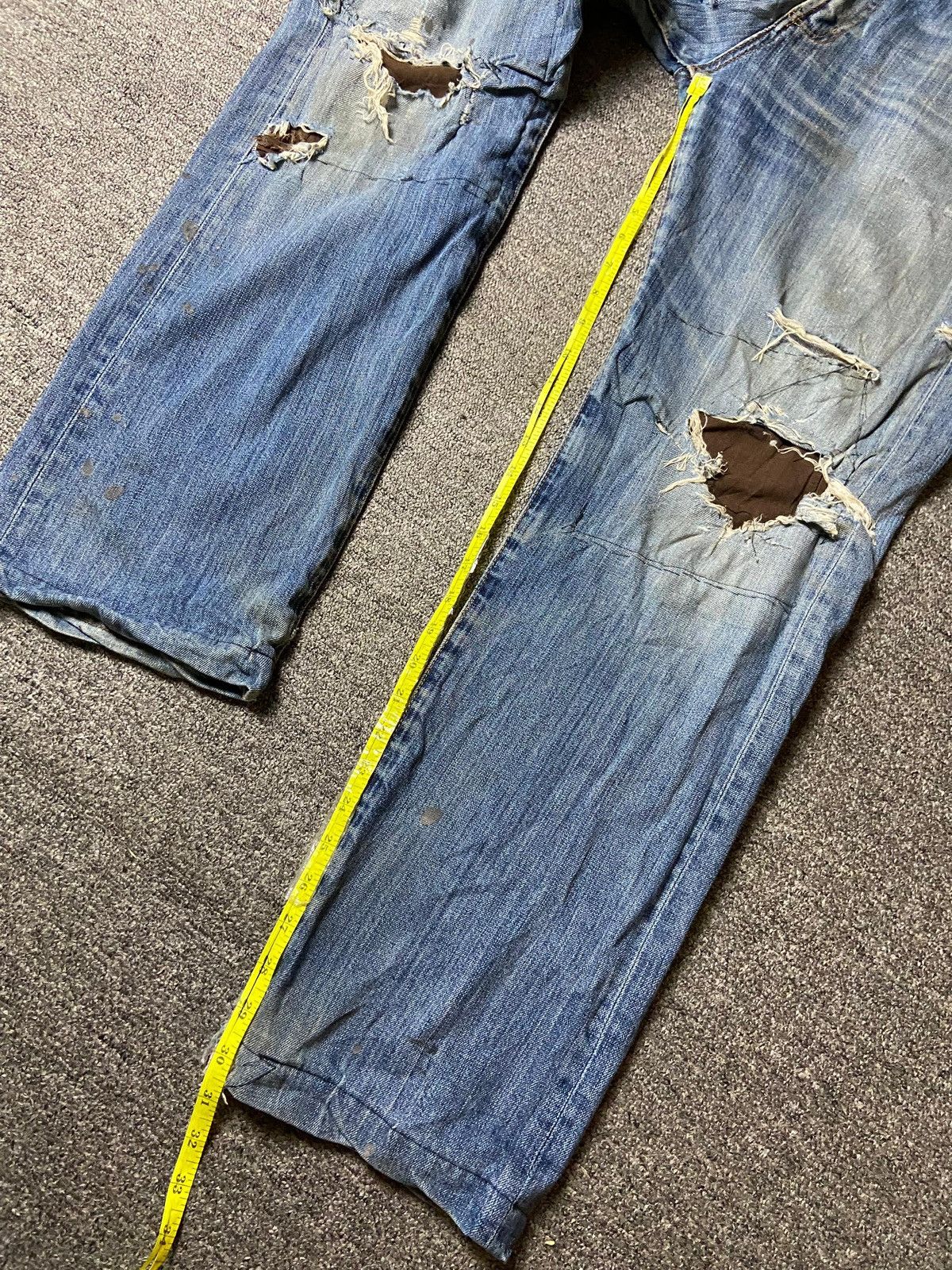 Japanese Brand × Vintage Vintage SAGRES Distressed Denim Ripped Jeans (119) Size US 35 - 8 Thumbnail