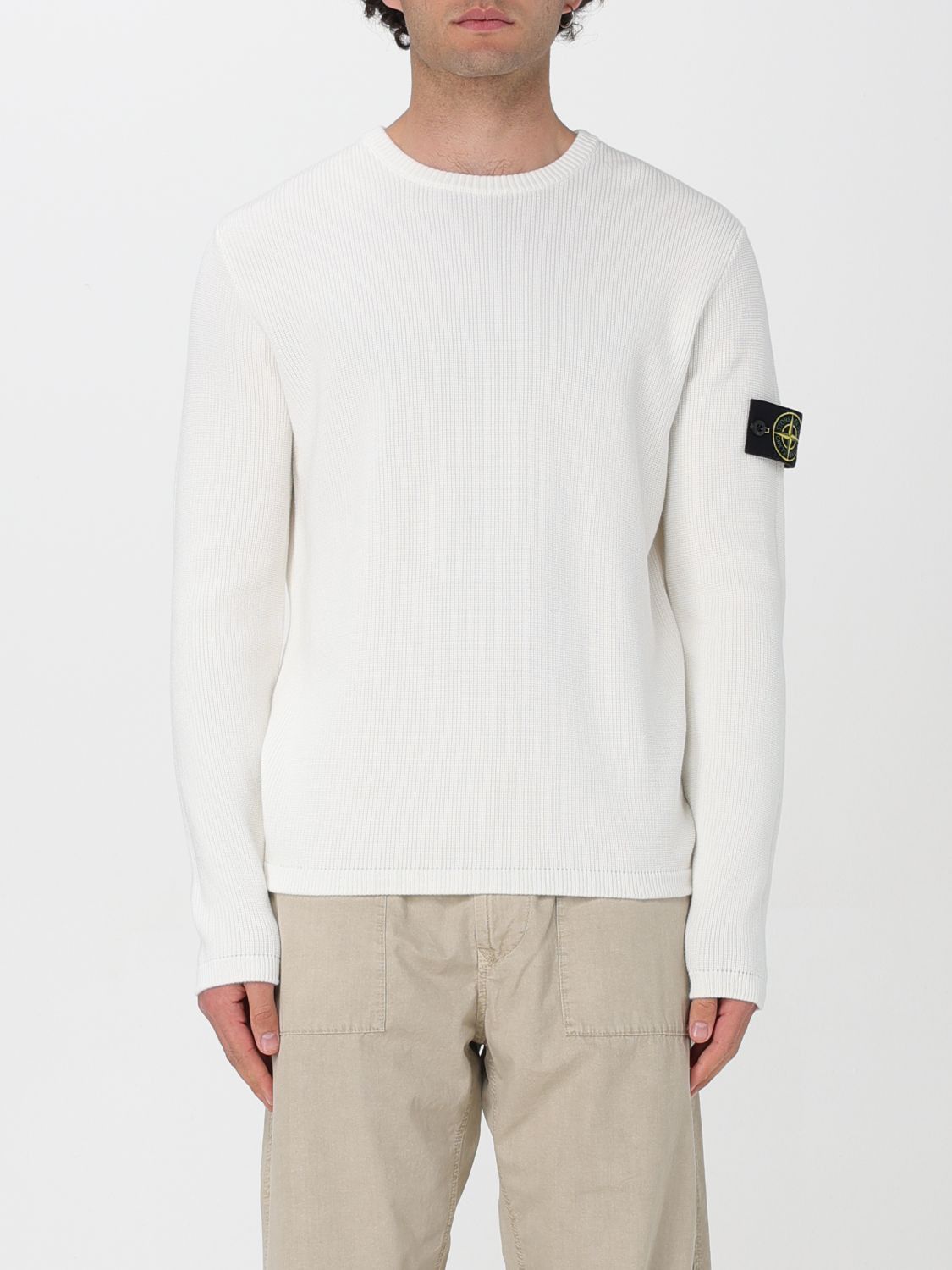 image of Stone Island Sweater Men White (Size XL)