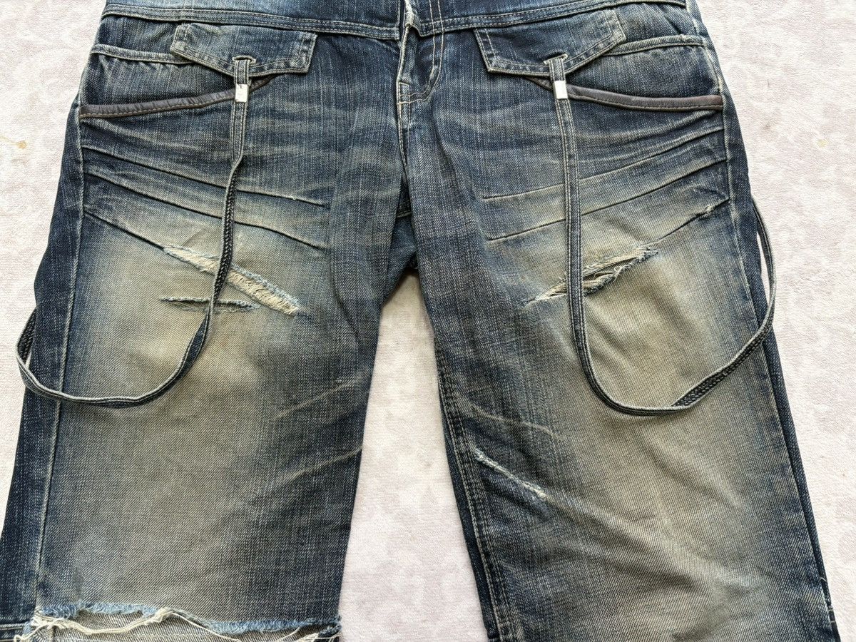 PPFM PPFM Archival Distressed Cargo Denim Zipped Ribbed Pockets Size US 33 - 9 Thumbnail