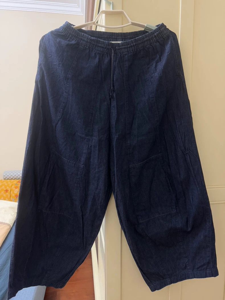 Needles Needles H.D. 6oz Denim Wide-Leg Pants - dmc Size US 38 / EU 54 - 1 Thumbnail