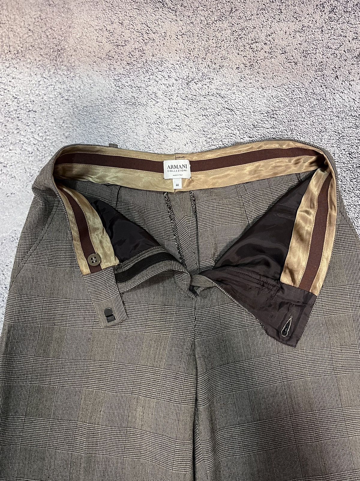 Armani Collezioni Armani Collezioni Women Pants Wool Viscosa Made In Italy Size 30" / US 8 / IT 44 - 3 Thumbnail