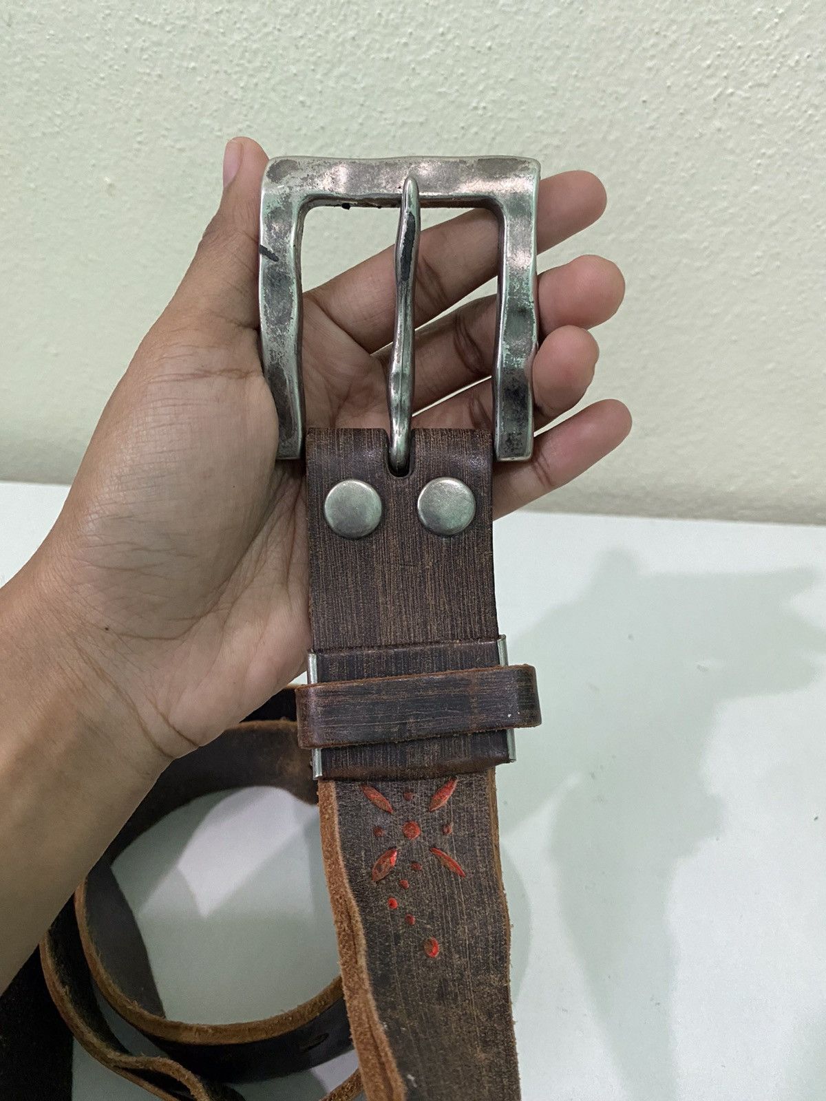 Japanese Brand Japanese Brand Leather Buckle Belt Size ONE SIZE - 4 Thumbnail