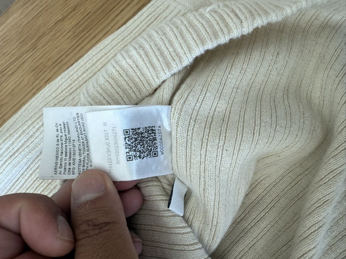 Bottega Veneta Bottega Veneta Cream Knit long sleeves henley Size US M / EU 48-50 / 2 - 8 Thumbnail