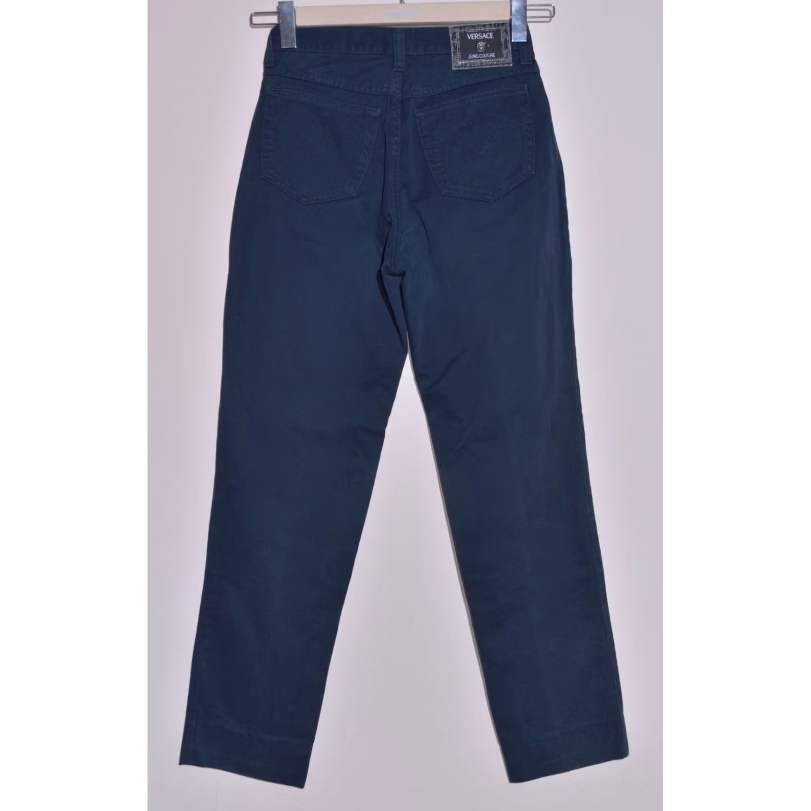 Versace Jeans Couture VINTAGE Versace Jeans Couture Navy Cotton Chino Jeans 30 / IT44 Mens Size US 30 / EU 46 - 3 Thumbnail