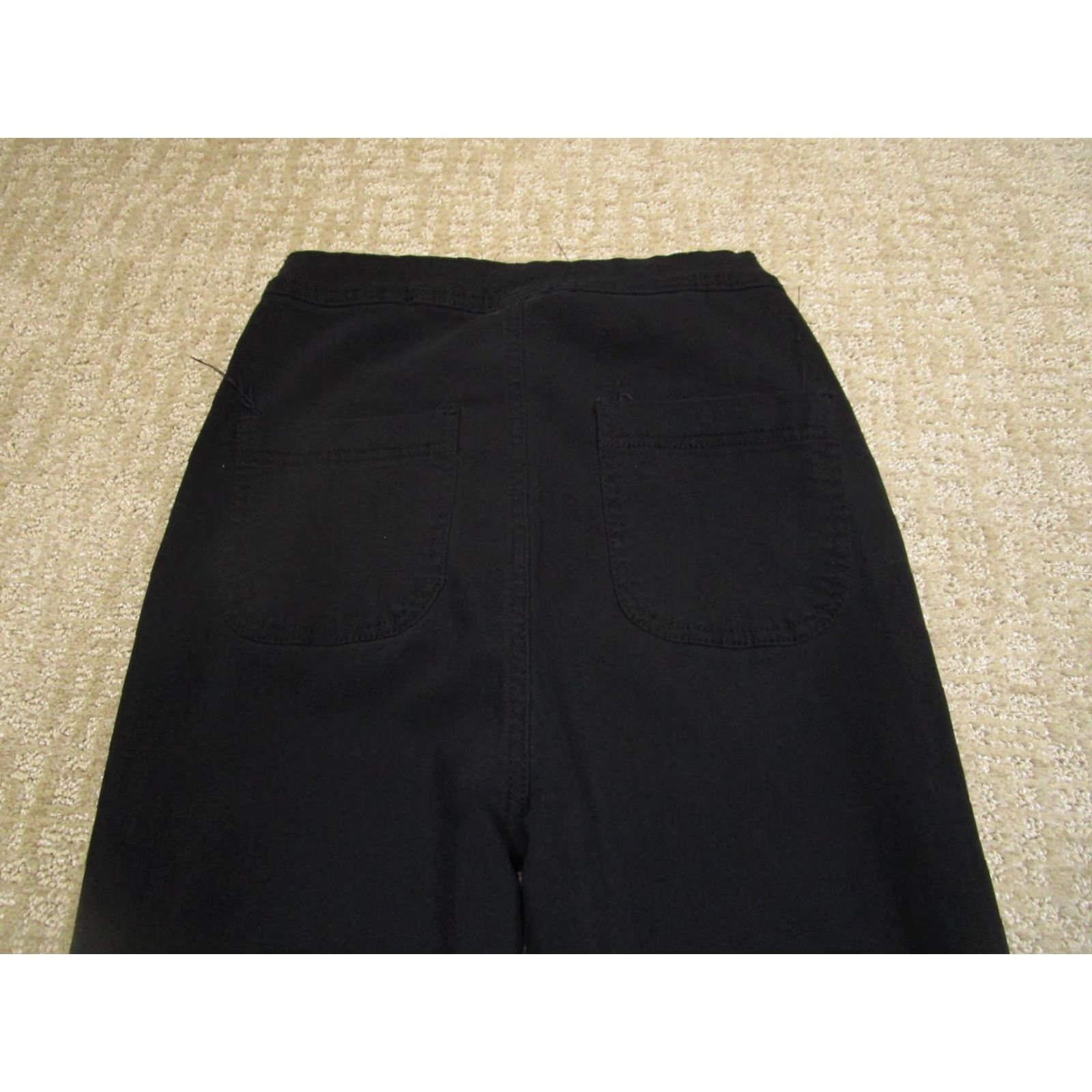 Vintage Swank A Posh Jeans Women 0 Black High Rise Flared Bell Bottoms Pants Stretch Shirt category not needed Size 25" / US 0 / IT 36 - 4 Thumbnail