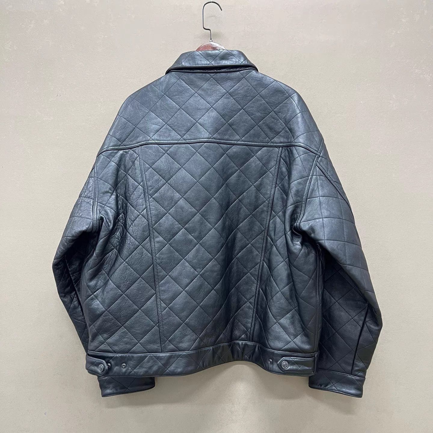 Balenciaga BALENCIAGA Leather Check Jacket 48 New with Tags Size US M / EU 48-50 / 2 - 2 Thumbnail