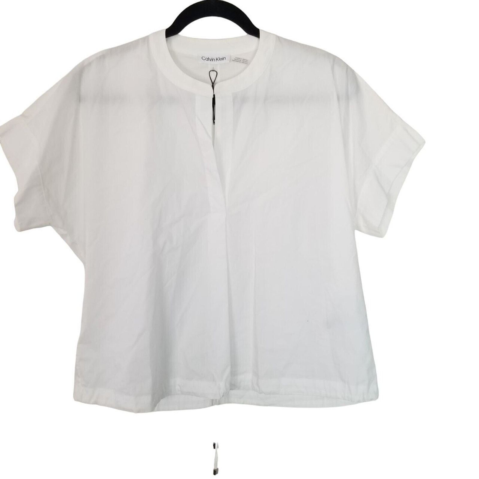 Calvin Klein Calvin Klein Cotton Shirt Drawstring Hem Minimalist Coastal Size S / US 4 / IT 40 - 1 Thumbnail