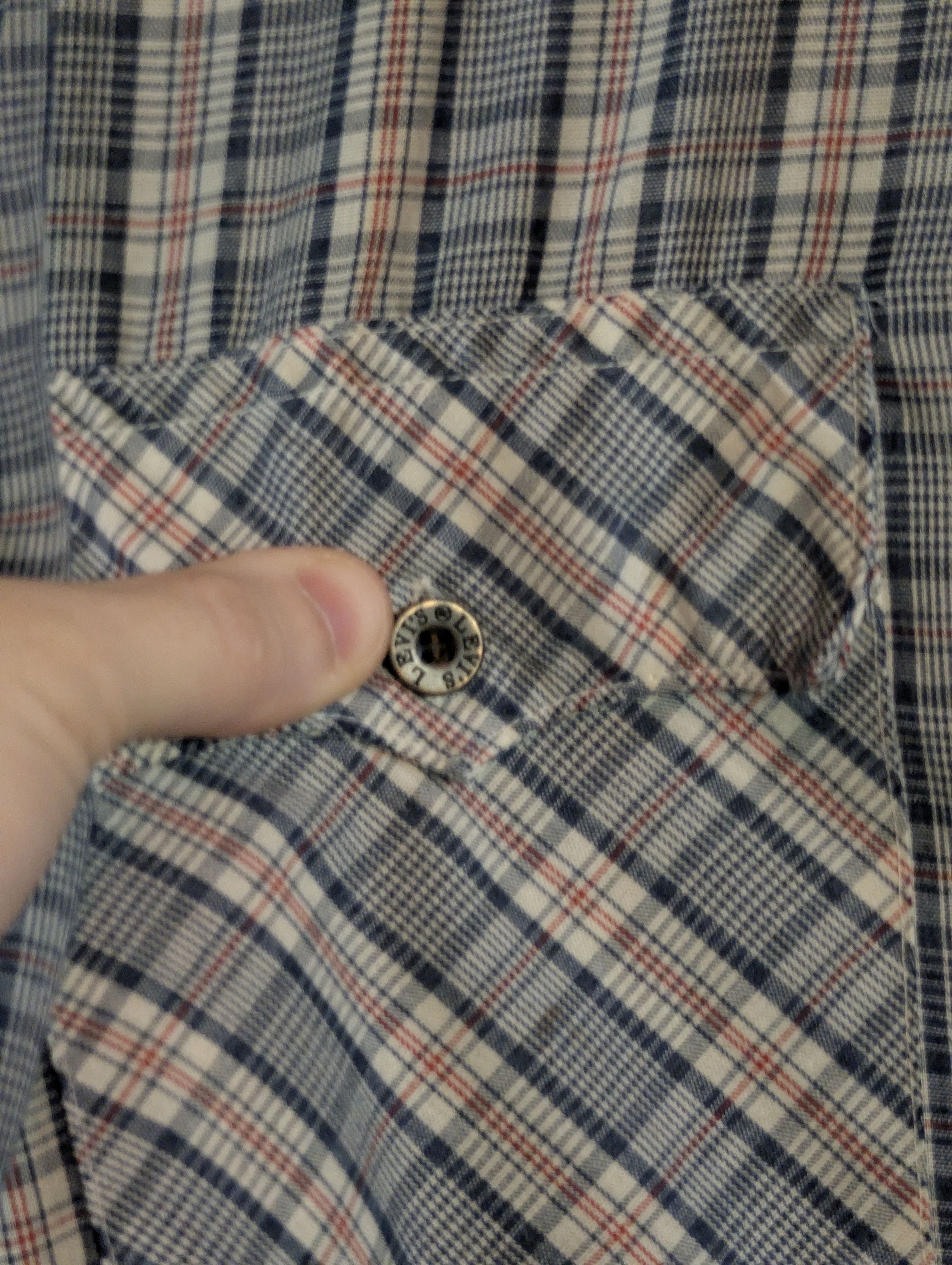 Levi's Vintage Clothing Vintage plaid western metal button made in Canada shirt Size US M / EU 48-50 / 2 - 2 Thumbnail