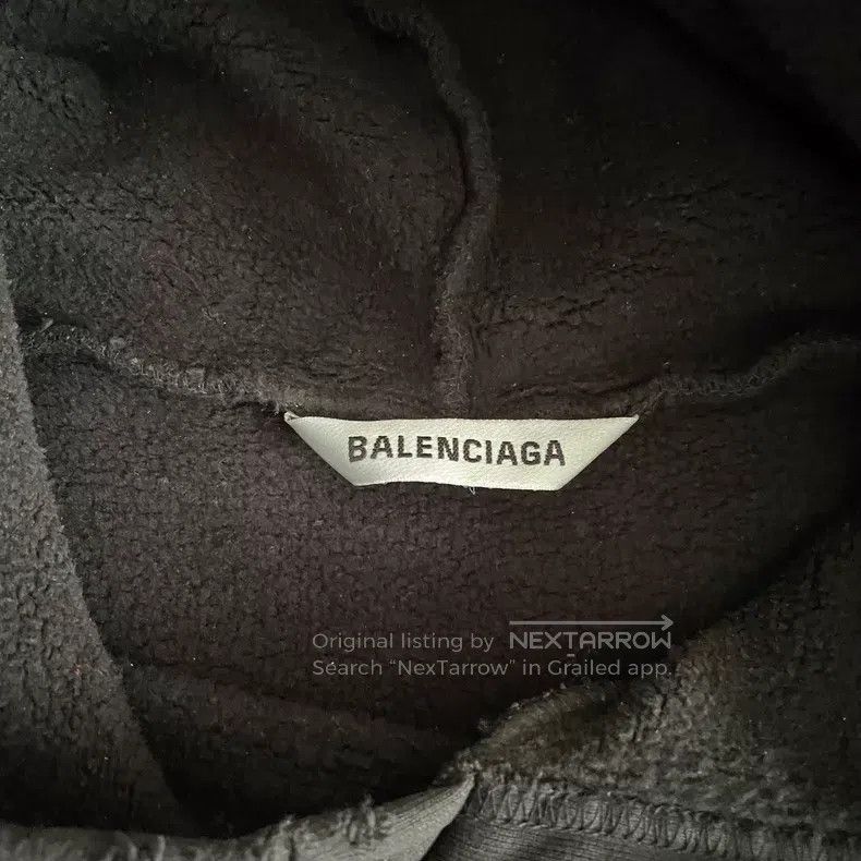 Balenciaga Balenciaga Castle Printed Destroyed Hoodie Sweatshirt Size US M / EU 48-50 / 2 - 3 Thumbnail