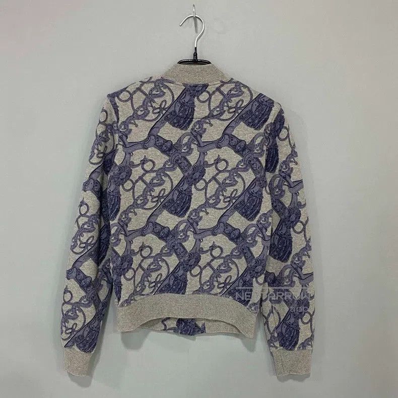 Hermes Hermes Wool Printed Zip-Up Jacket Size XS / US 0-2 / IT 36-38 - 3 Thumbnail