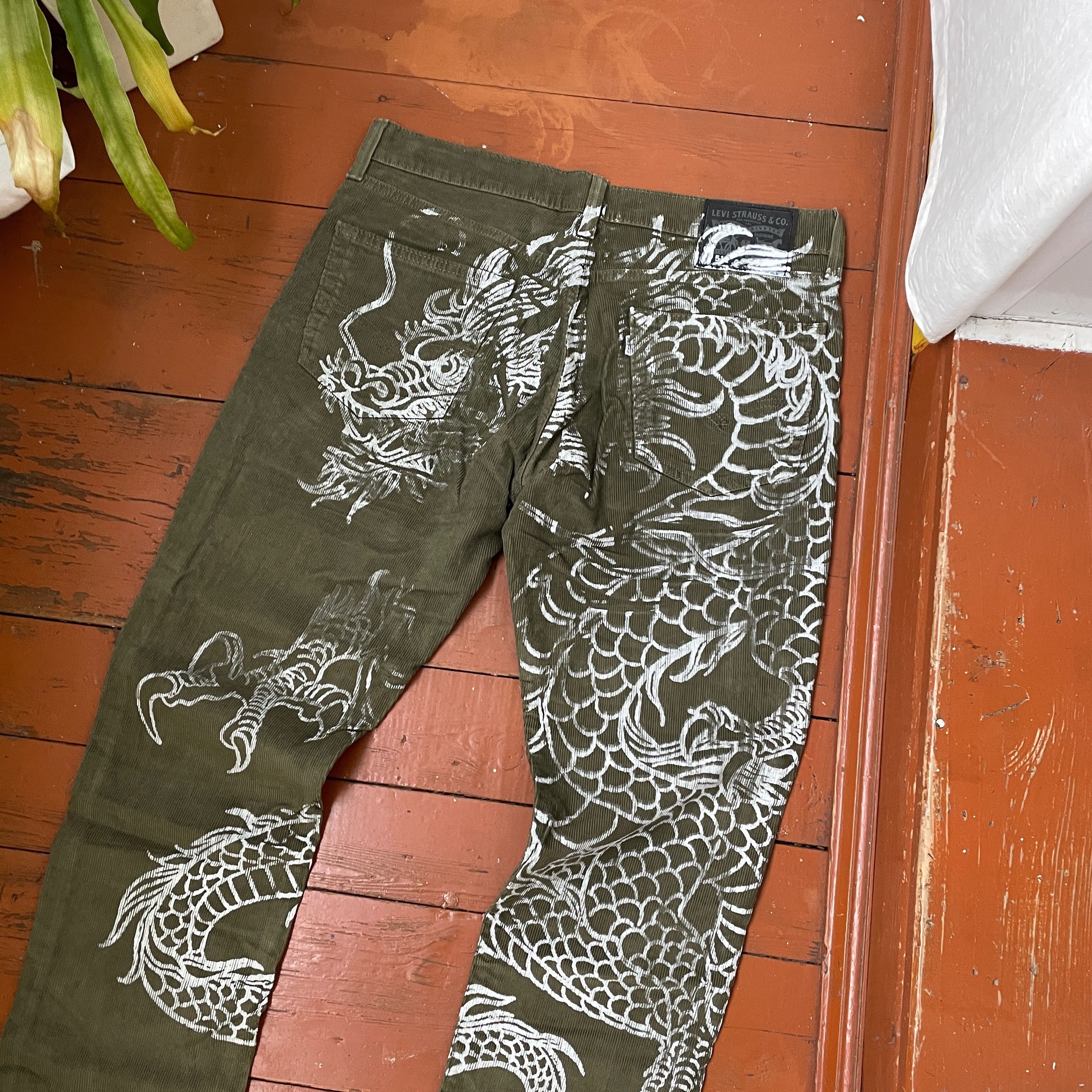 Levi's Custom Levi's Dragon yk2 grunge opium faded distressed Size US 33 - 5 Thumbnail