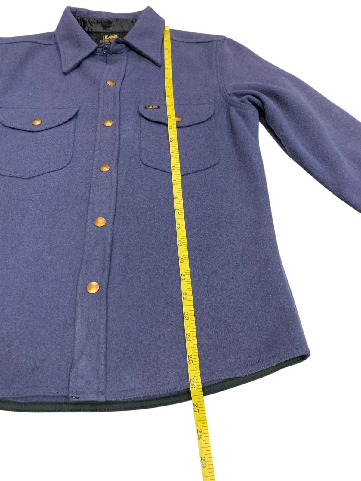 Lee × Vintage Vintage 90's Lee Snap Button Wool Jacket Size US M / EU 48-50 / 2 - 10 Thumbnail