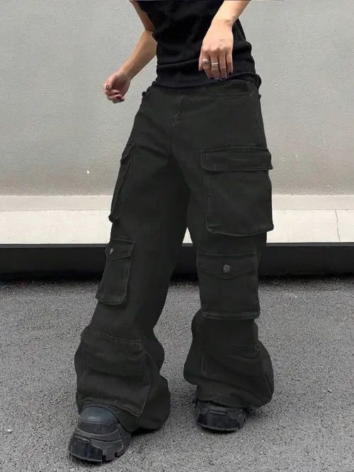Vintage Cargo Vintage Wide Leg Workwear Jeans Premium Size US 34 / EU 50 - 2 Thumbnail