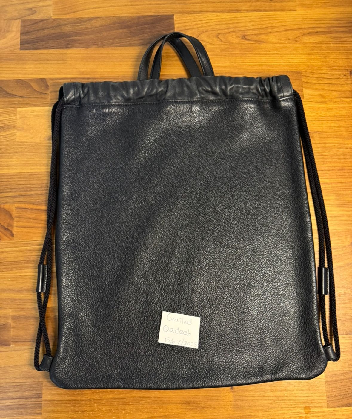 Gucci Gucci x Coco Capitan Leather Drawstring Bag Size ONE SIZE - 3 Thumbnail
